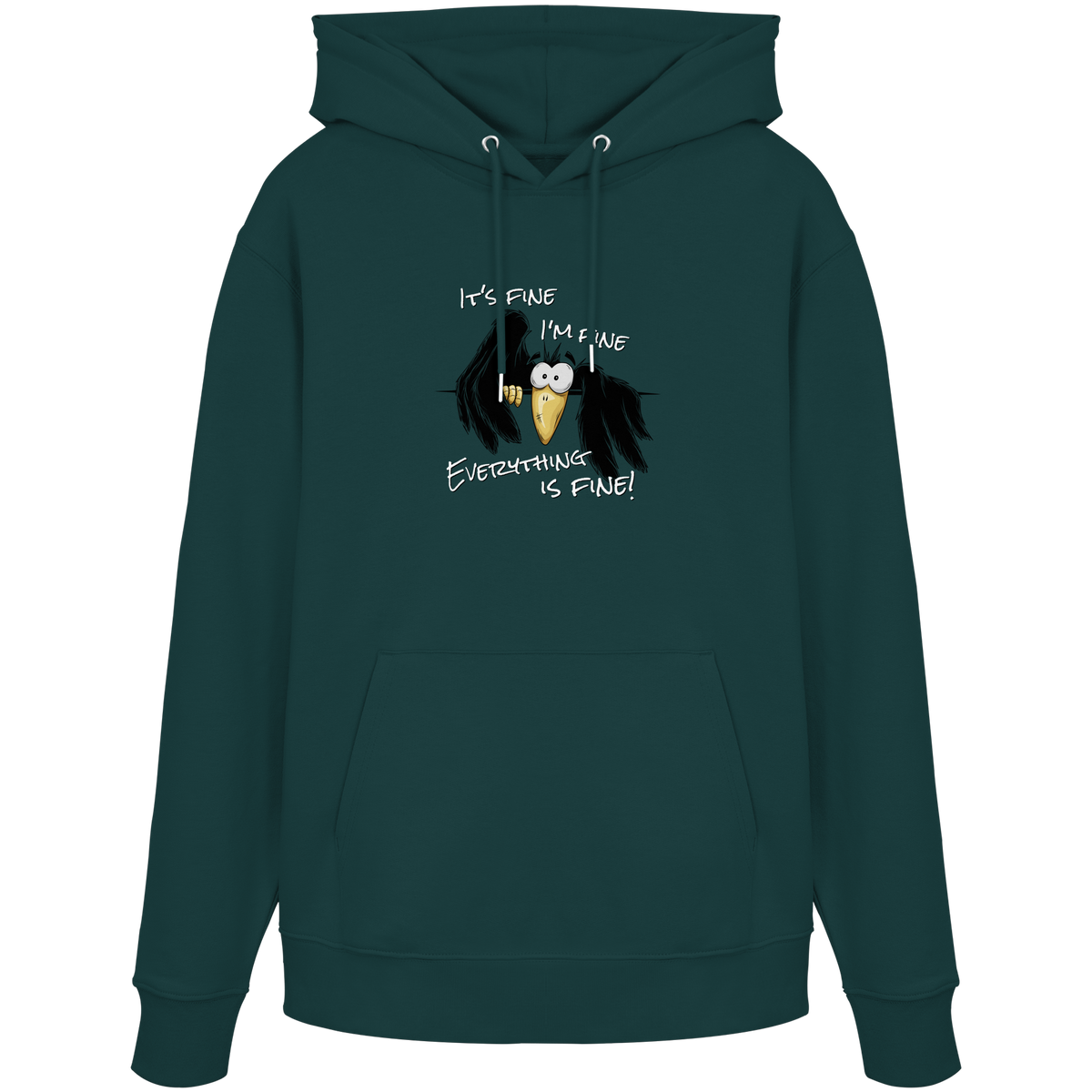 I’m Fine Rabe | Alles Gut Krähe - Organic Hoodie