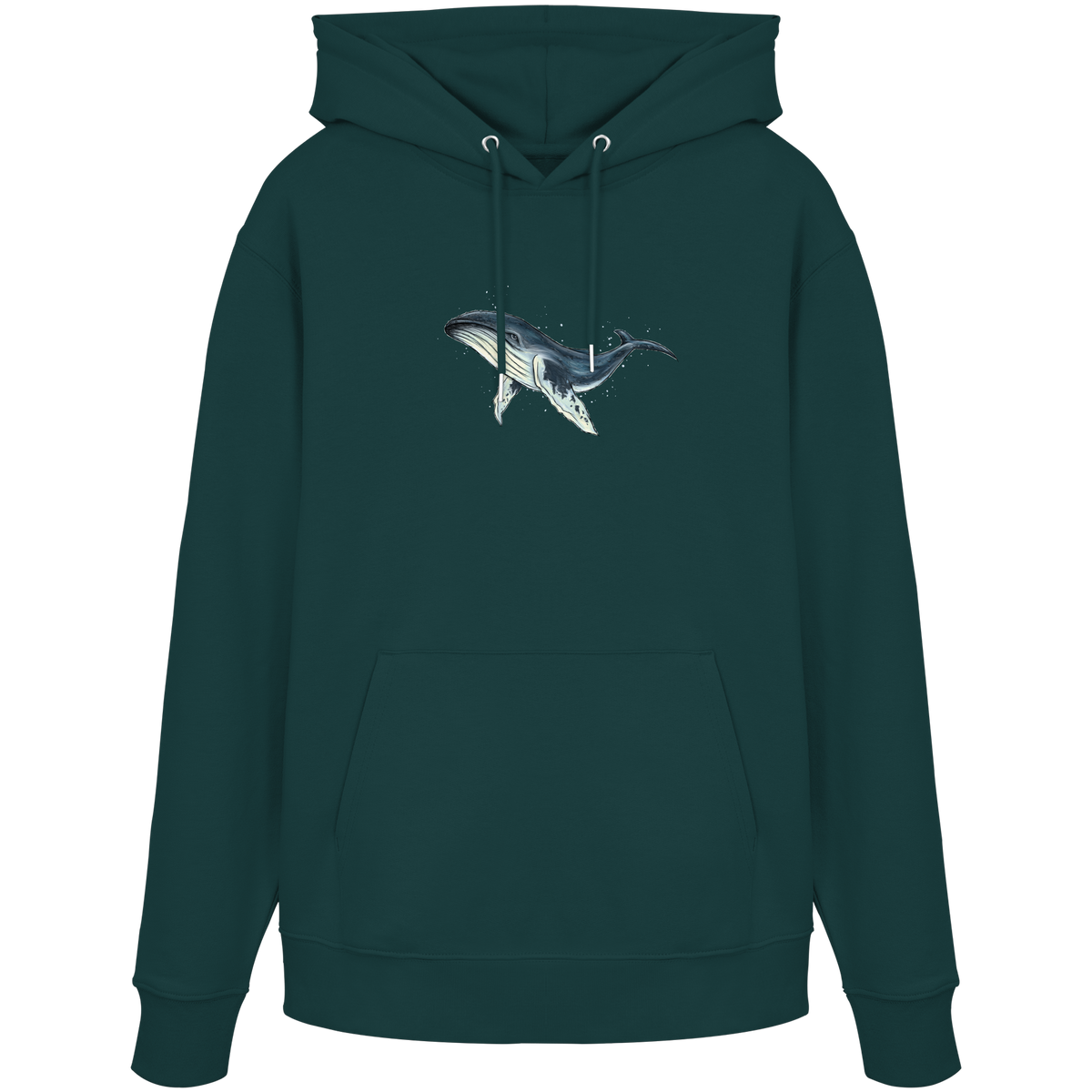Tiefsee Ozean-Riese Buckelwal - Organic Hoodie