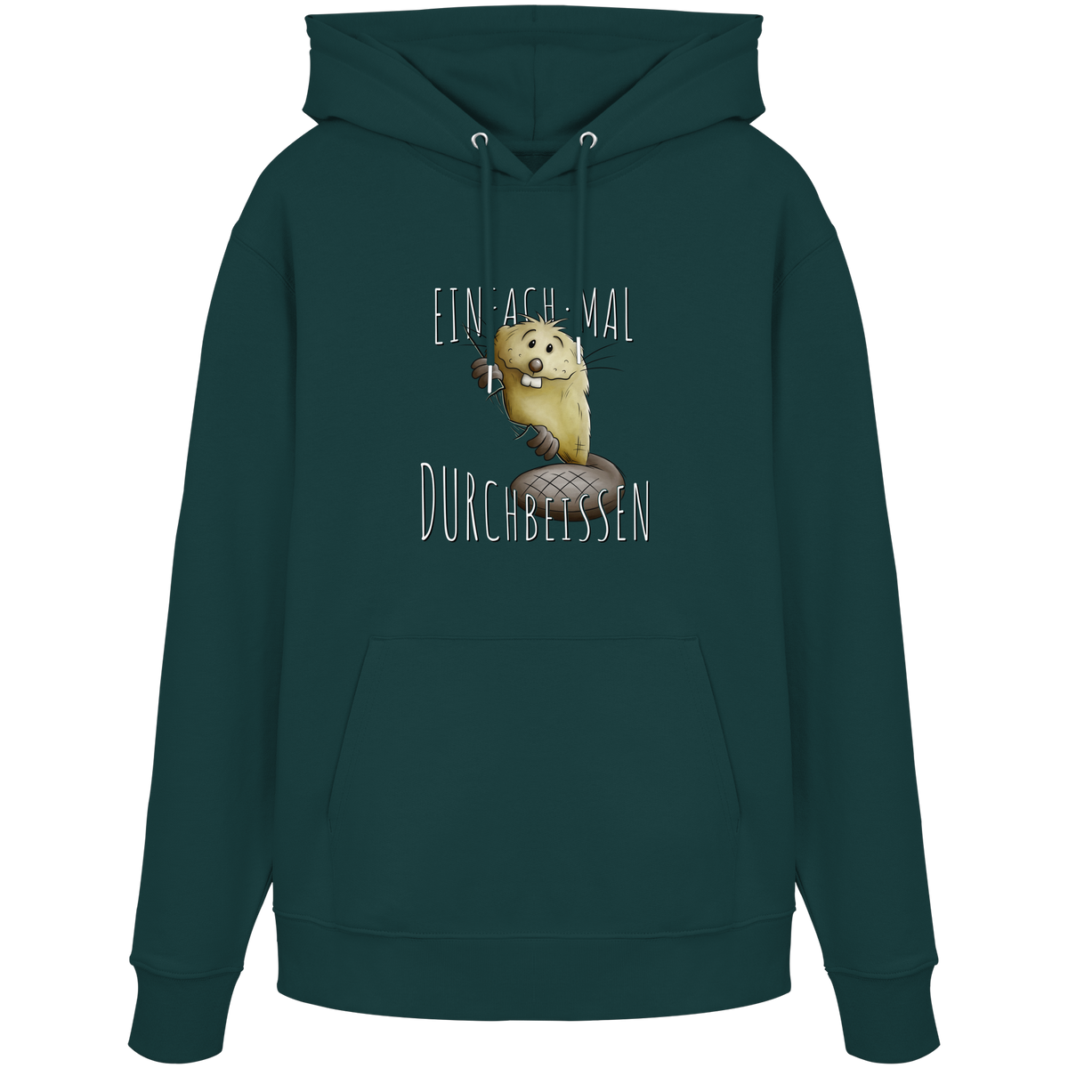 Einfach mal Durchbeissen Biber - Organic Hoodie