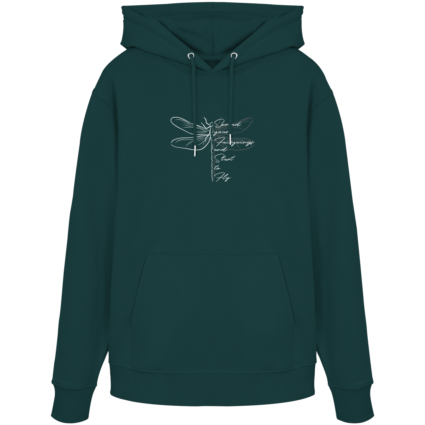 Breite die Flügel aus und flieg los | Libelle - Organic Hoodie