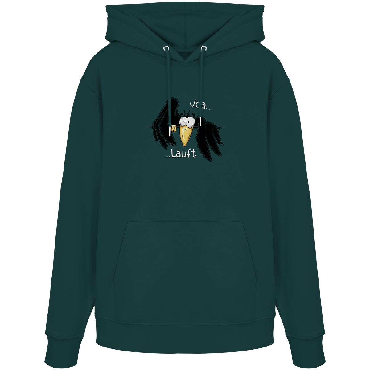 Joa Läuft Krähe gechillter Rabe - Organic Hoodie