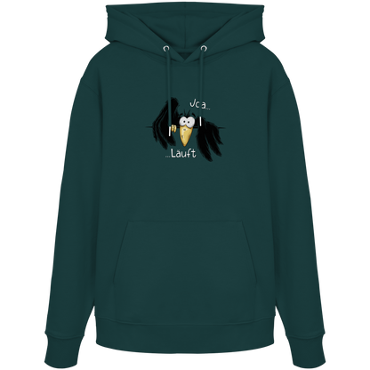 Joa Läuft Krähe gechillter Rabe - Organic Hoodie