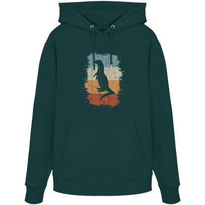 Retro Otter Fischotter Silhouette - Organic Hoodie
