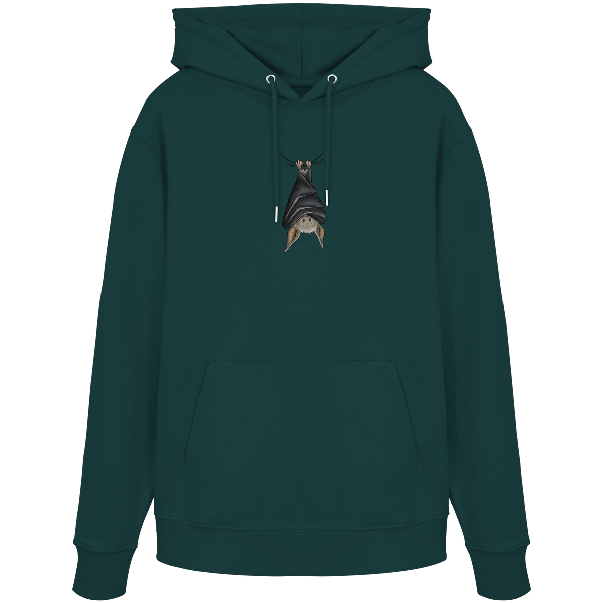 Lustig chillende Fledermaus - Organic Hoodie