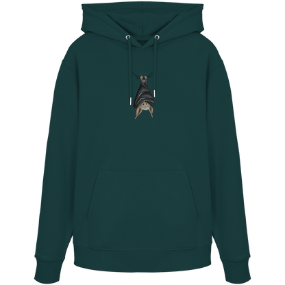 Lustig chillende Fledermaus - Organic Hoodie