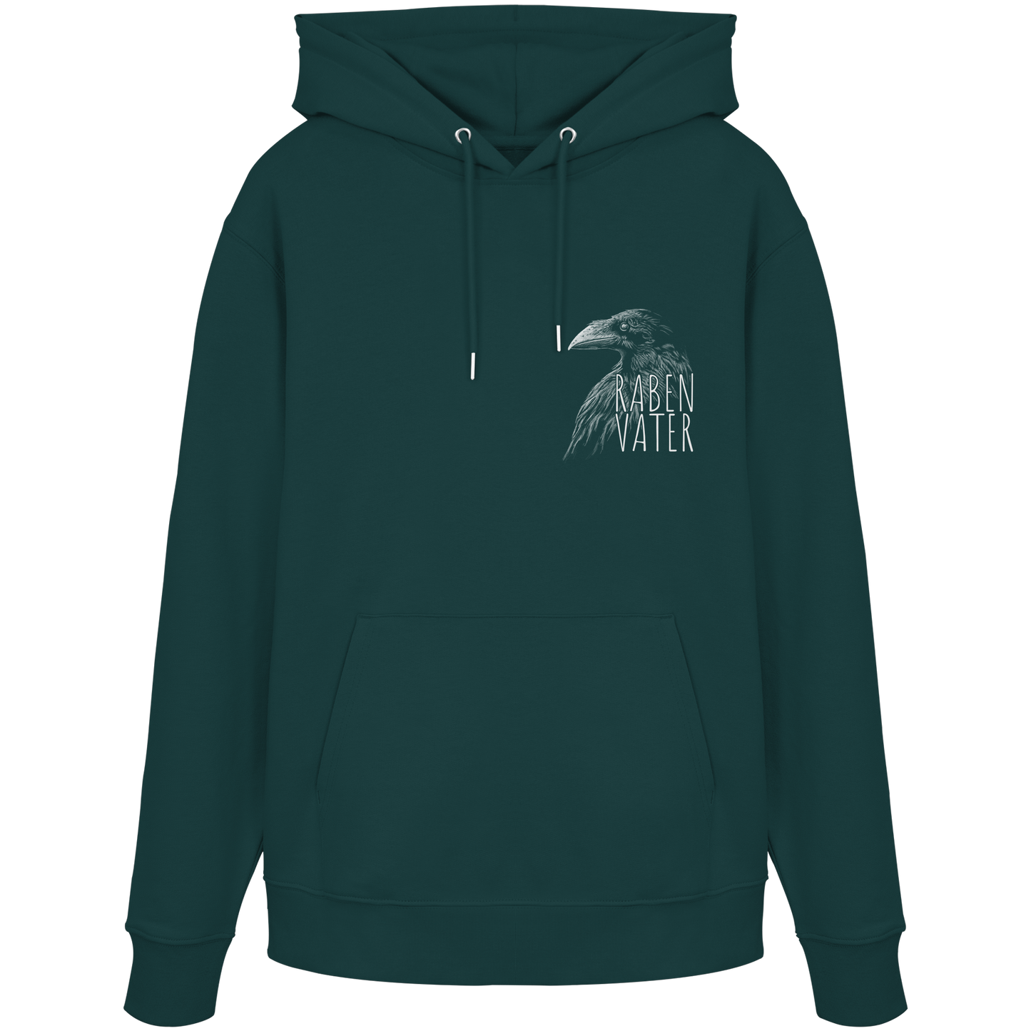 Rabenvater schwarzer Rabe Krähe - Organic Hoodie