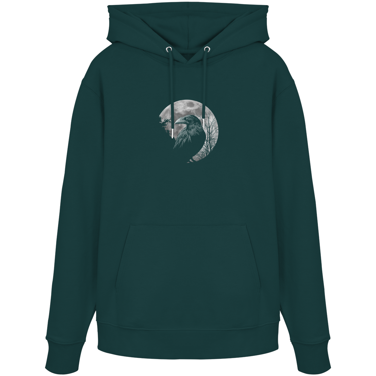 Vollmond-Rabe - Organic Hoodie