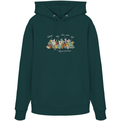 Nope, Nee, Nö Katzen - Organic Hoodie