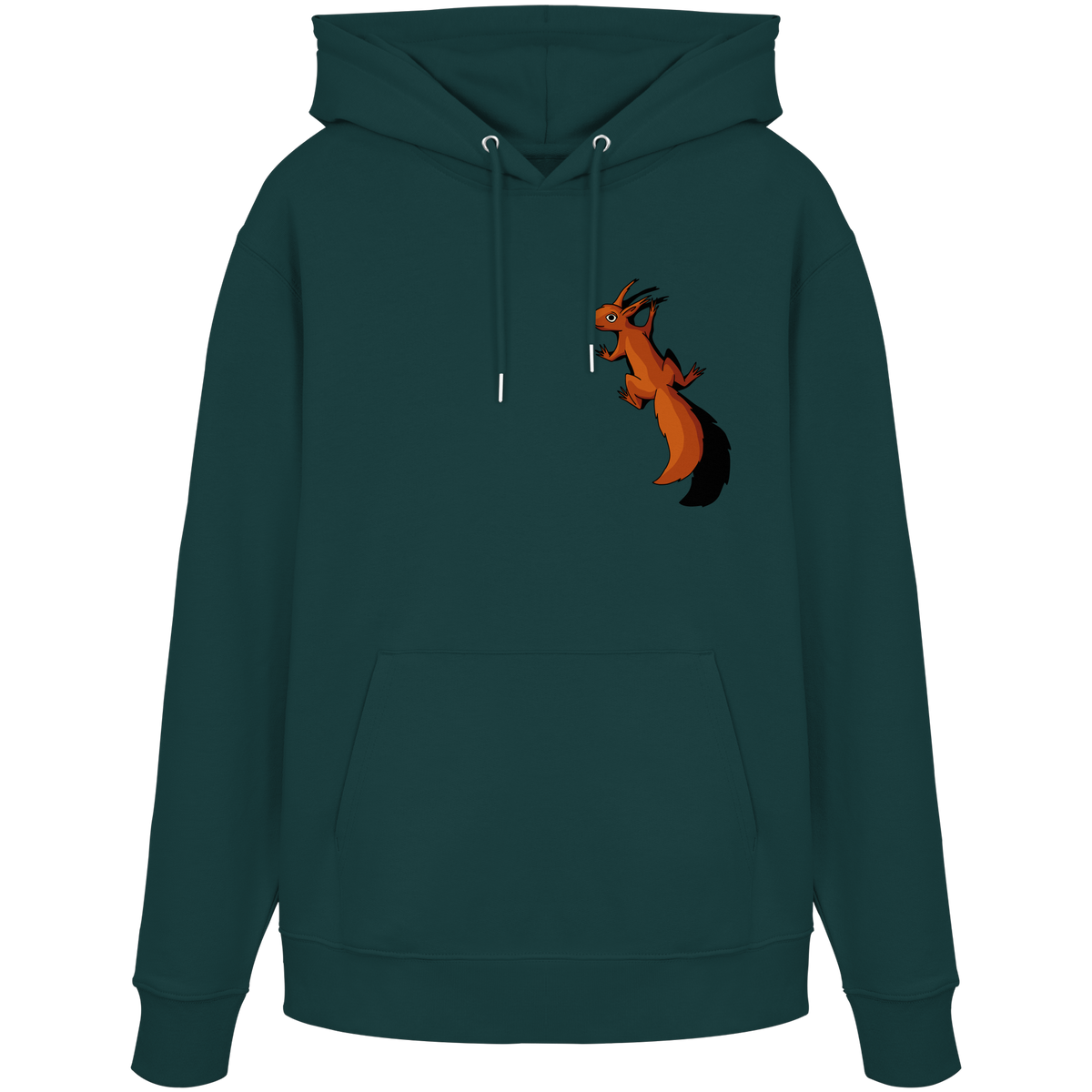 Süßes Eichhörnchen klettert - Organic Hoodie