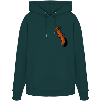 Süßes Eichhörnchen klettert - Organic Hoodie