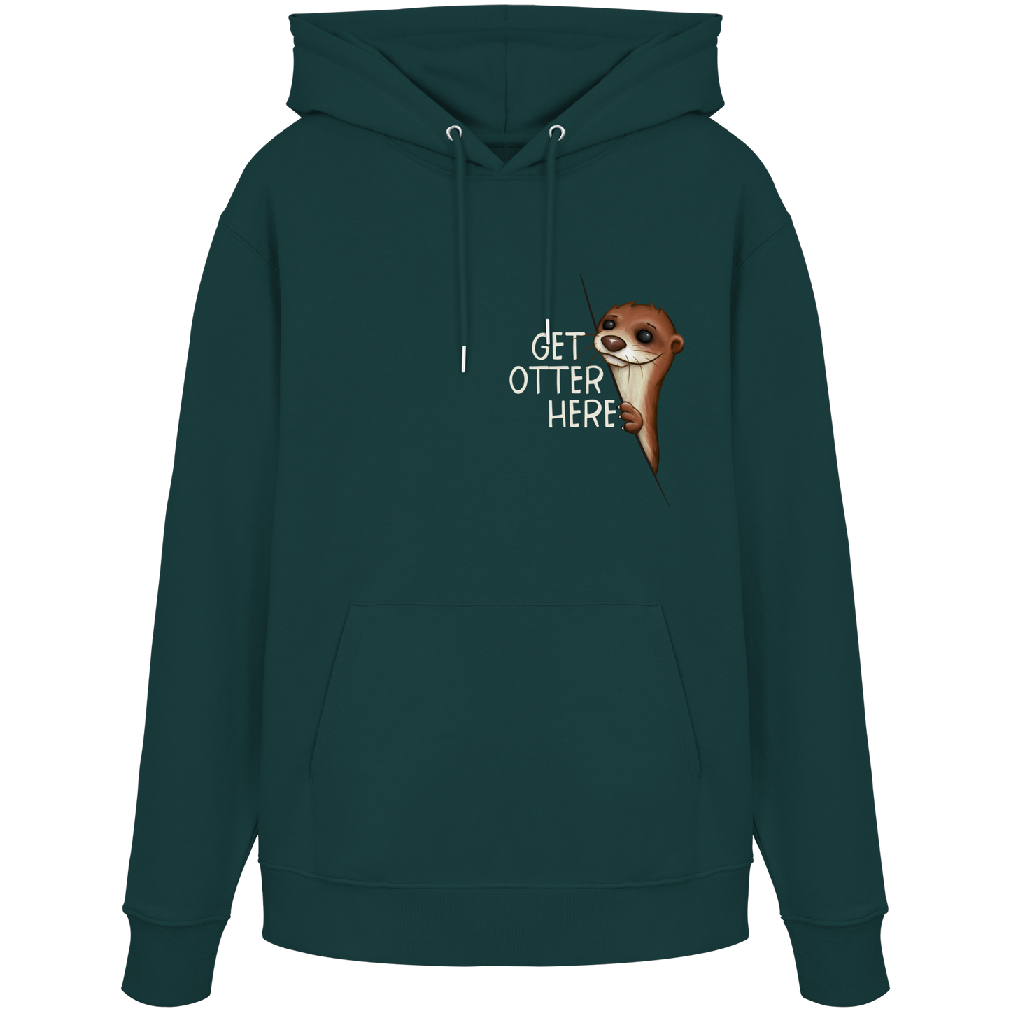 Get Otter Here | Lustiger Otter Kalauer - Organic Hoodie