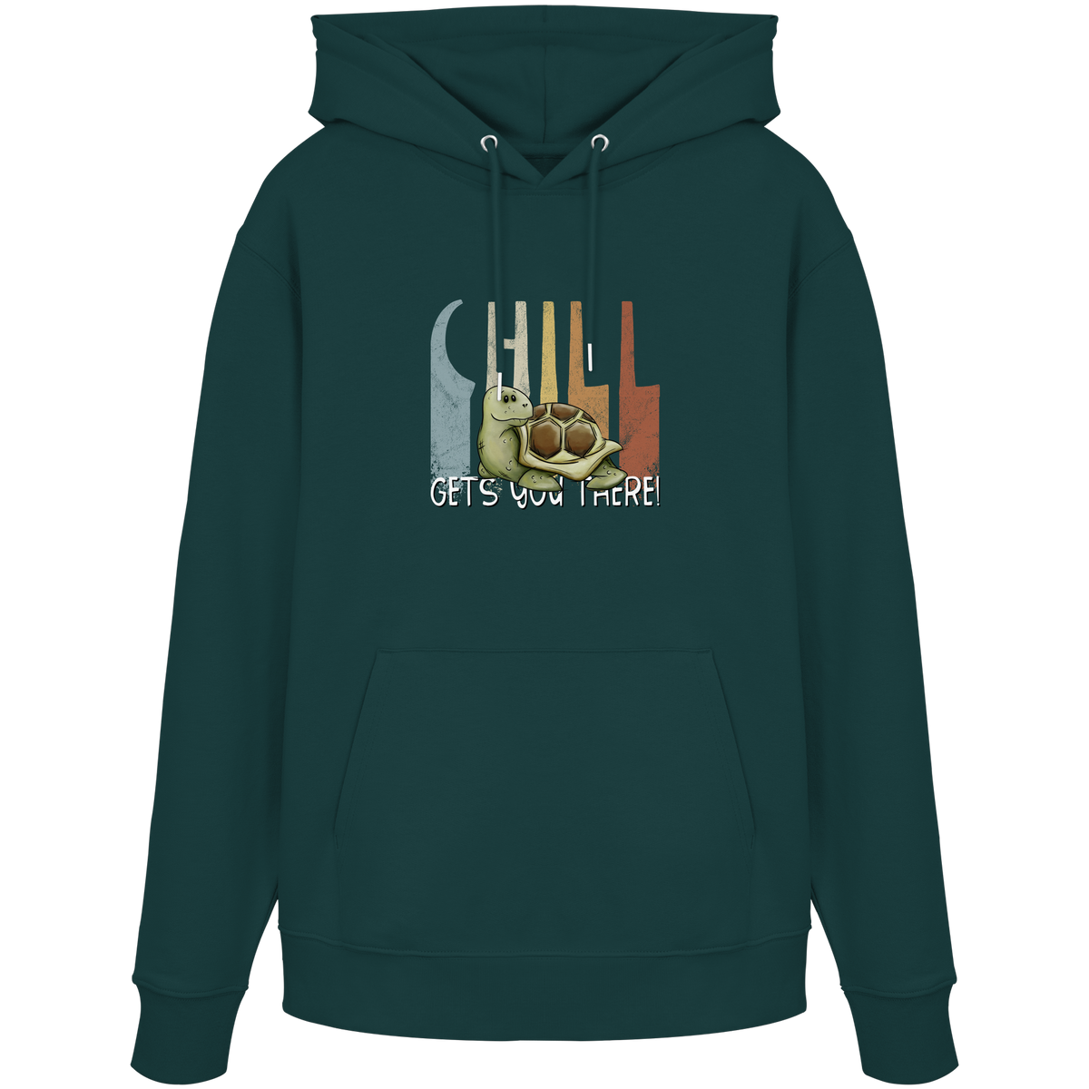 Gechillt gemütliche Schildkröte - Organic Hoodie