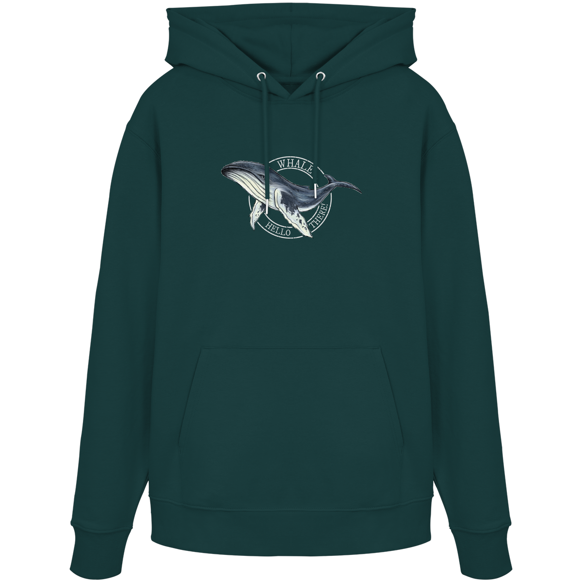 Whale, Hello There | Buckelwal - Organic Hoodie