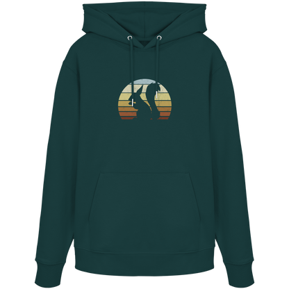Retro Eichhörnchen Silhouette - Organic Hoodie