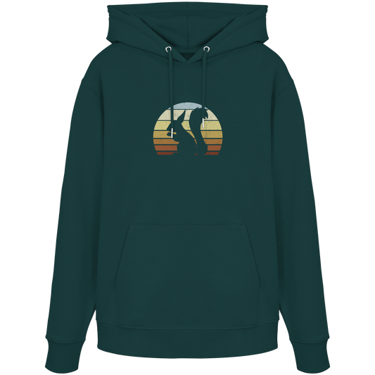 Retro Eichhörnchen Silhouette - Organic Hoodie