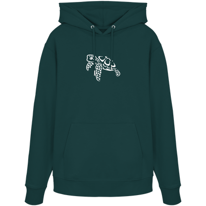 schwimmende Meeres-Schildkröte - Organic Hoodie
