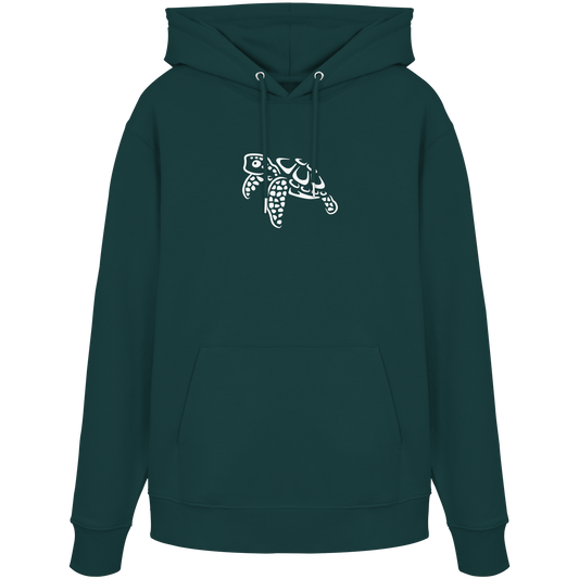 schwimmende Meeres-Schildkröte - Organic Hoodie