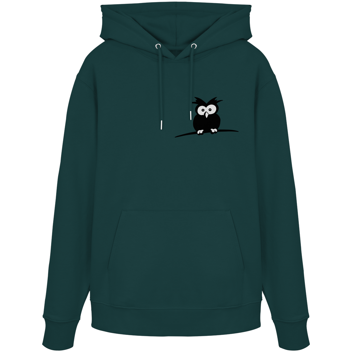 Kleine struppige Eule - Organic Hoodie
