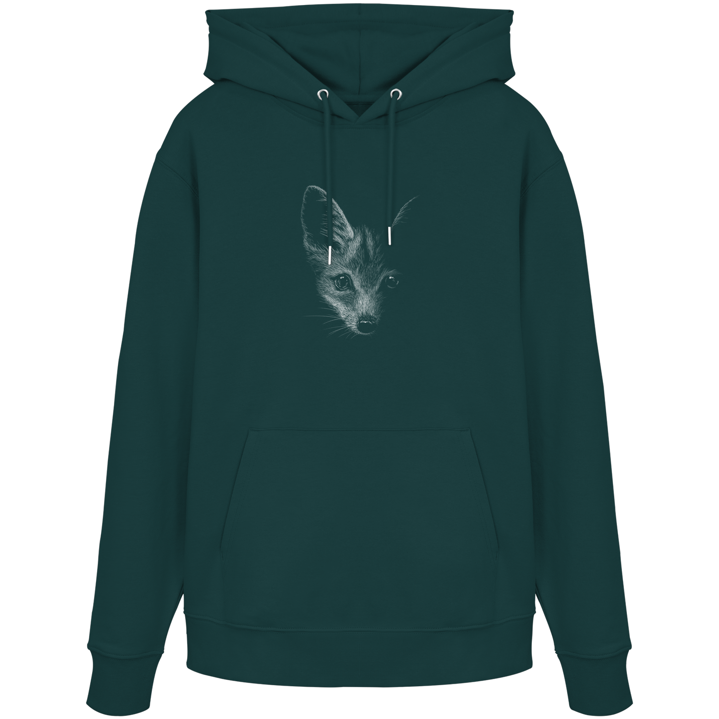 Fuchs Kritzelkunst Illustration - Organic Hoodie