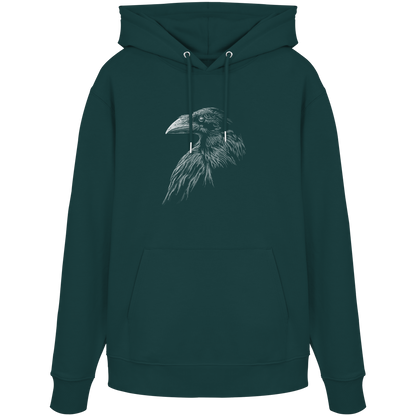 Kritzelkunst Rabe Krähe - Organic Hoodie