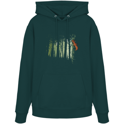 Eichhörnchen im Zwielicht-Wald - Organic Hoodie