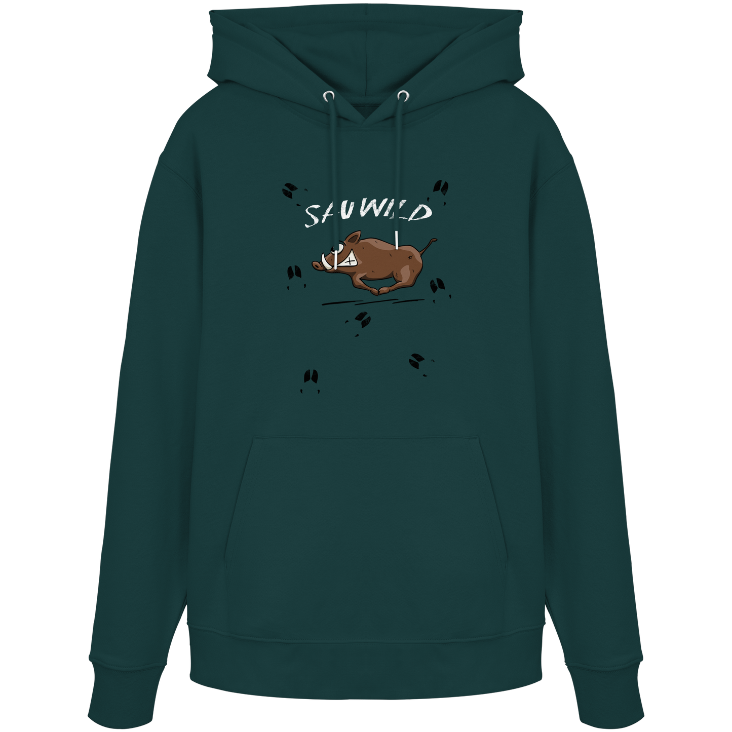 Sauwild wilde Sau | Wildschwein Keiler - Organic Hoodie