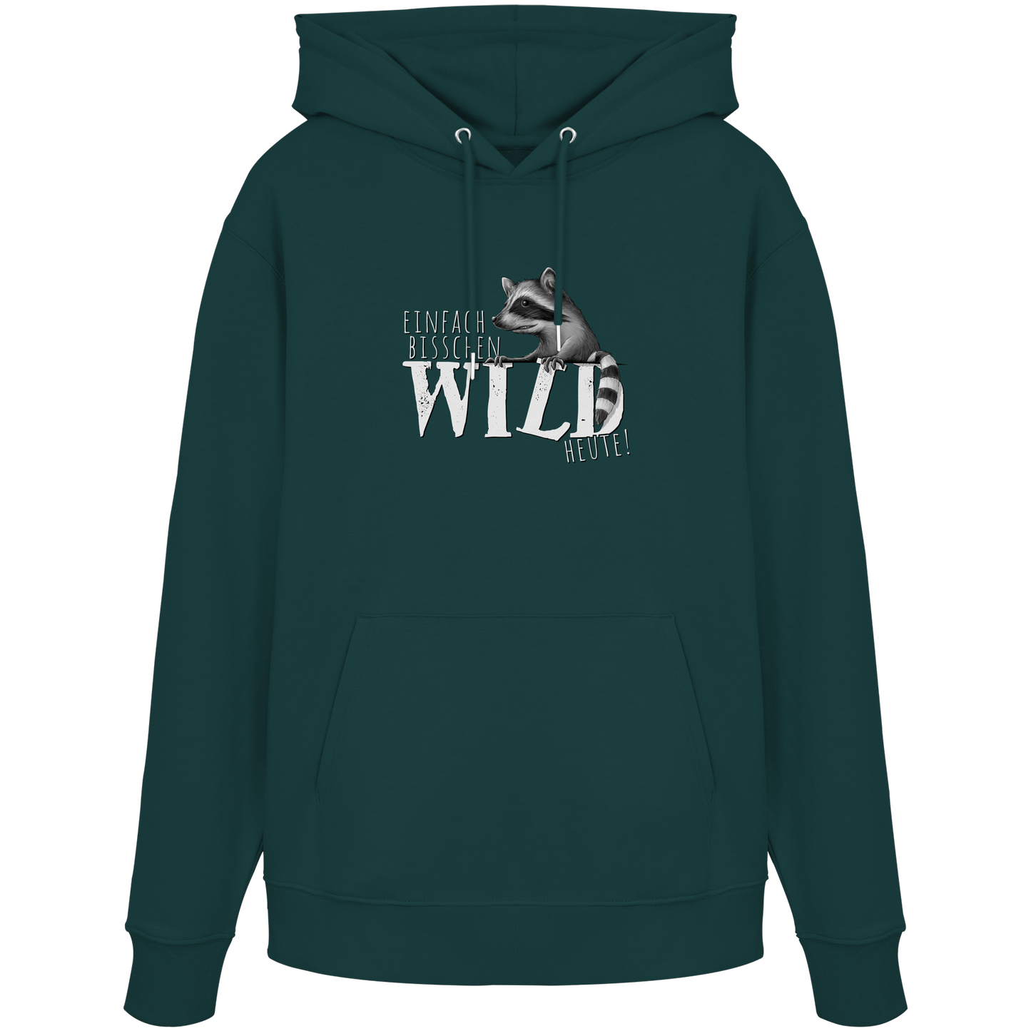 Bisschen wild heute! Waschbär - Organic Hoodie