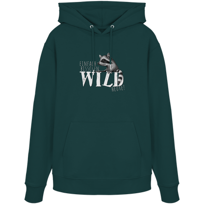 Bisschen wild heute! Waschbär - Organic Hoodie