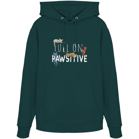 Full On Pawsitive! Gechillte Katzen - Organic Hoodie