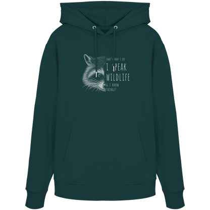 I Speak Wildlife And I Know Waschbär - Organic Hoodie