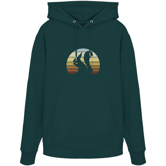 Retro Eichhörnchen Silhouette - Organic Hoodie