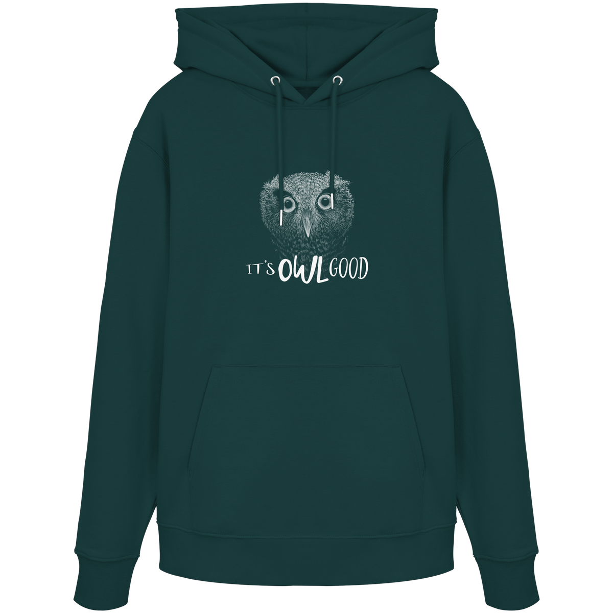 OWL Good | Kritzel-Kunst-Eule - Organic Hoodie