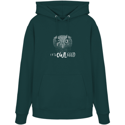 OWL Good | Kritzel-Kunst-Eule - Organic Hoodie