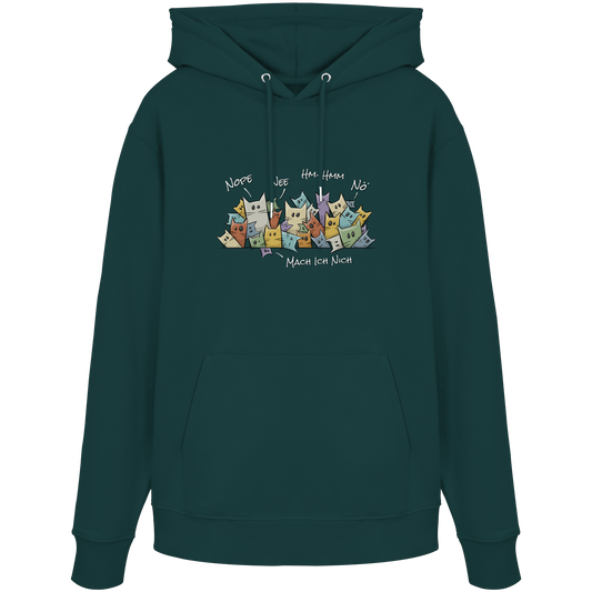 Nope, Nee, Nö Katzen - Organic Hoodie