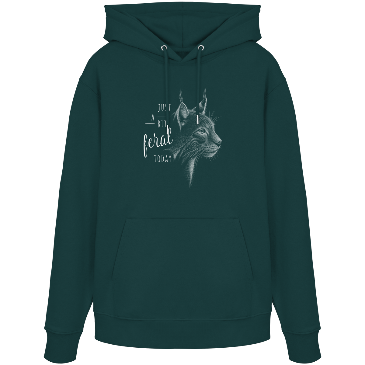 Just A Bit Feral Today! Wildkatze - Organic Hoodie