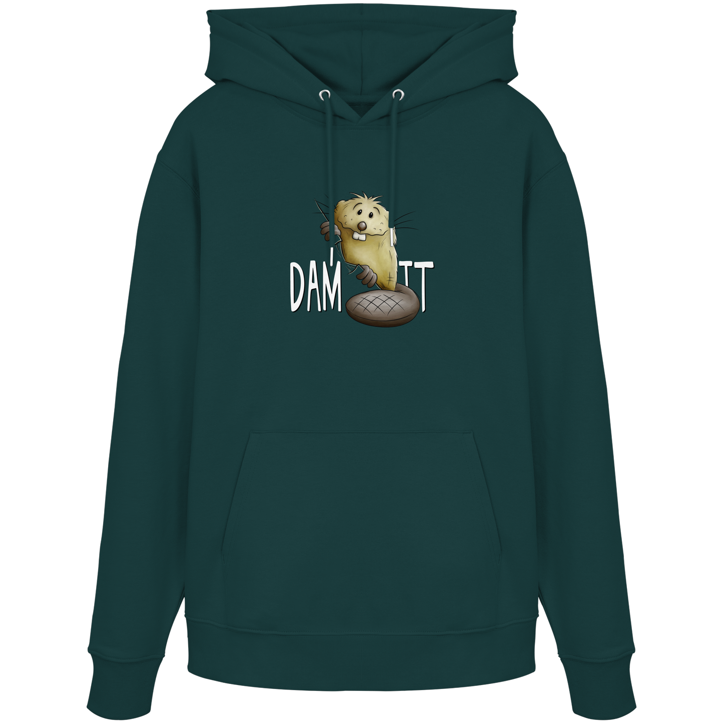 Dam It Verdammt Lustiger Biber - Organic Hoodie