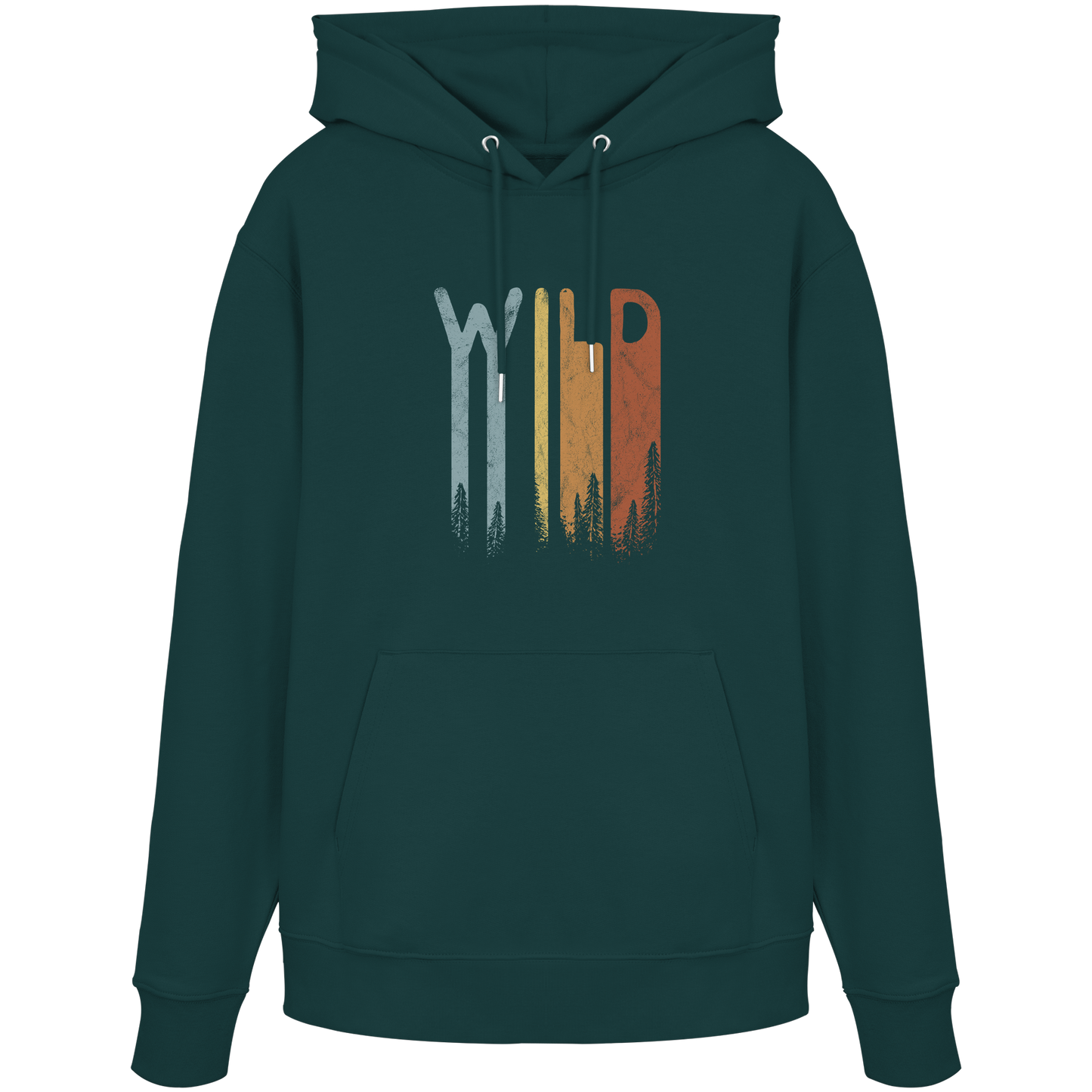 Wild Retro Schriftzug - Organic Hoodie