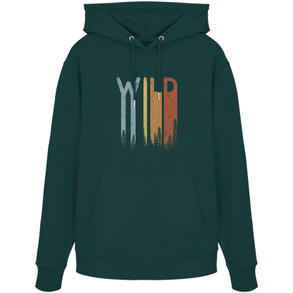 Wild Retro Schriftzug - Organic Hoodie