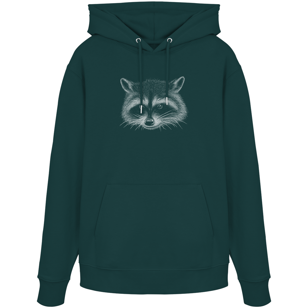 Waschbär Illustration Kritzelkunst - Organic Hoodie