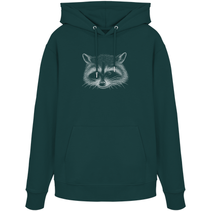 Waschbär Illustration Kritzelkunst - Organic Hoodie