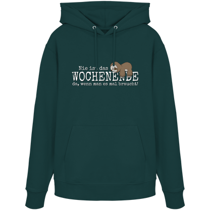 Kawaii Faultier Wochenende - Organic Hoodie