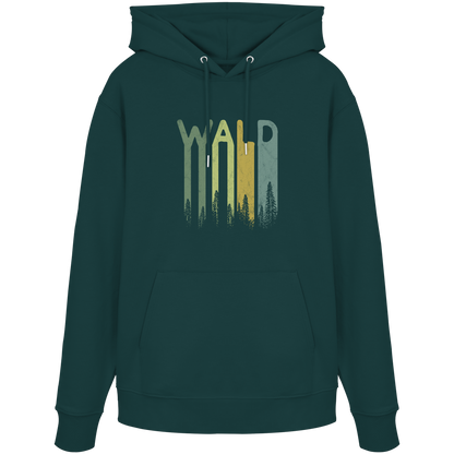 Wald Retro Forst Schriftzug - Organic Hoodie
