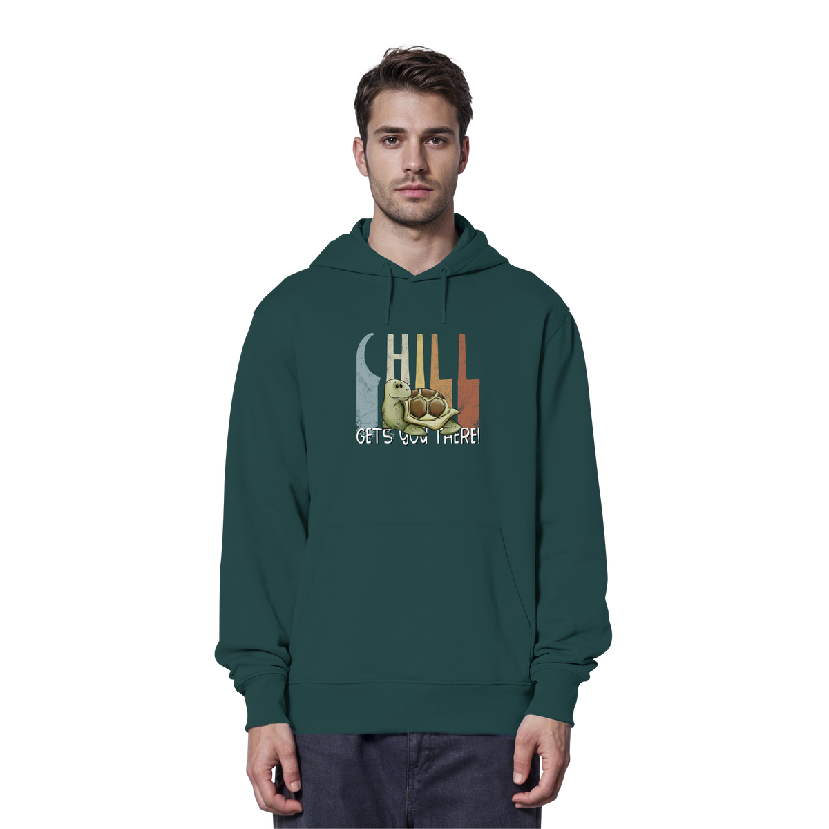 Gechillt gemütliche Schildkröte - Organic Hoodie