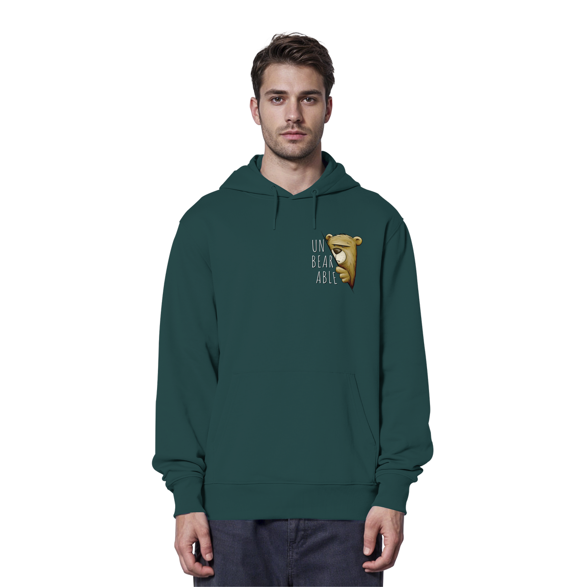 Unbearable – Unerträglich Bär - Organic Hoodie