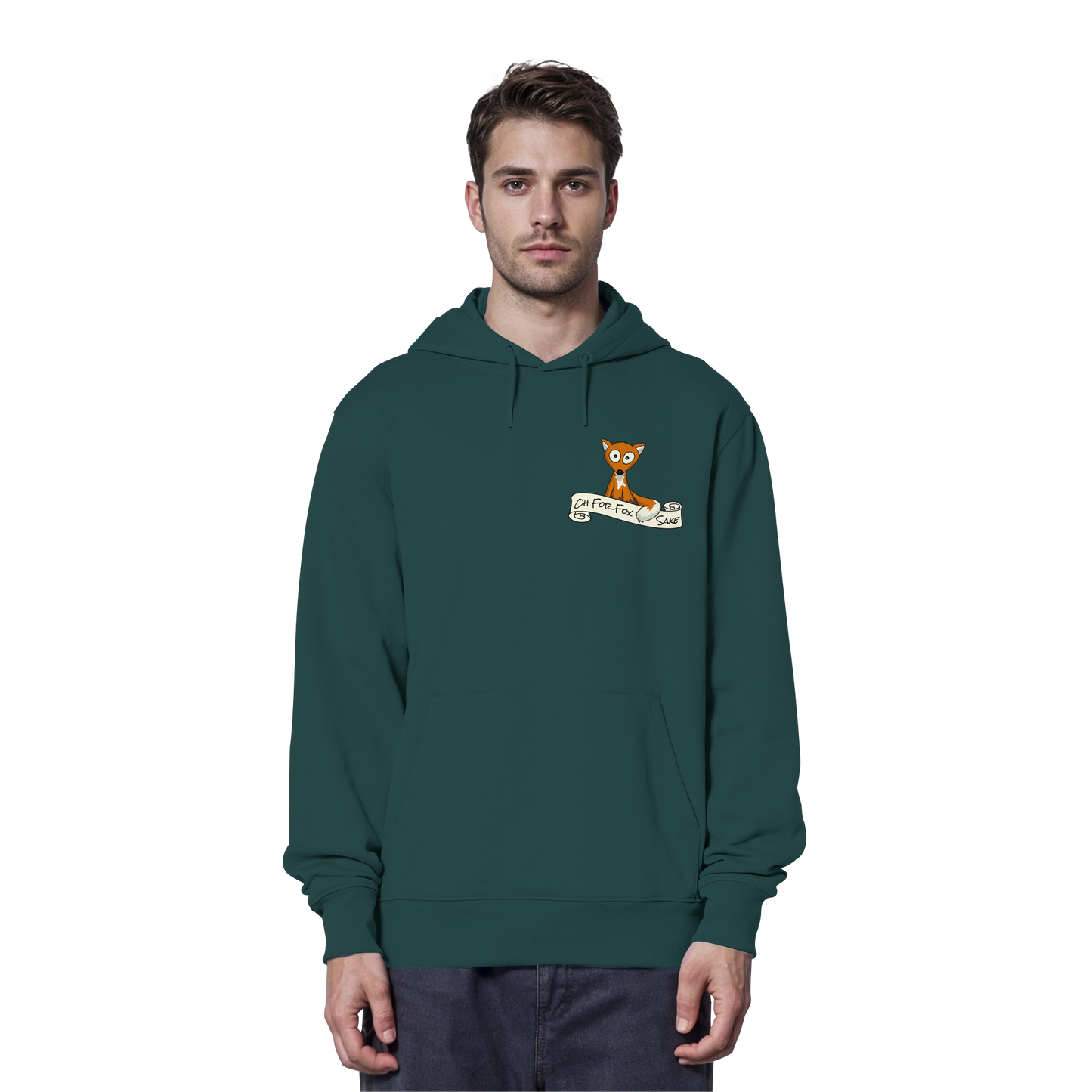 Oh For Fox Sake – Um Fuchses Willen - Organic Hoodie
