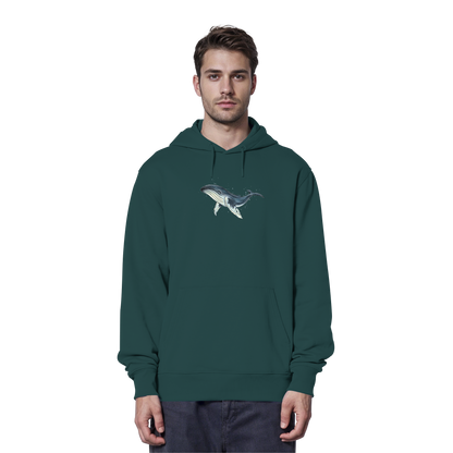 Tiefsee Ozean-Riese Buckelwal - Organic Hoodie