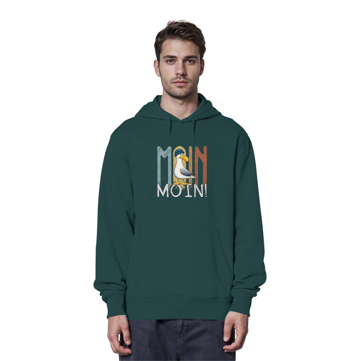 Moin Moin norddeutsche Möwe - Organic Hoodie