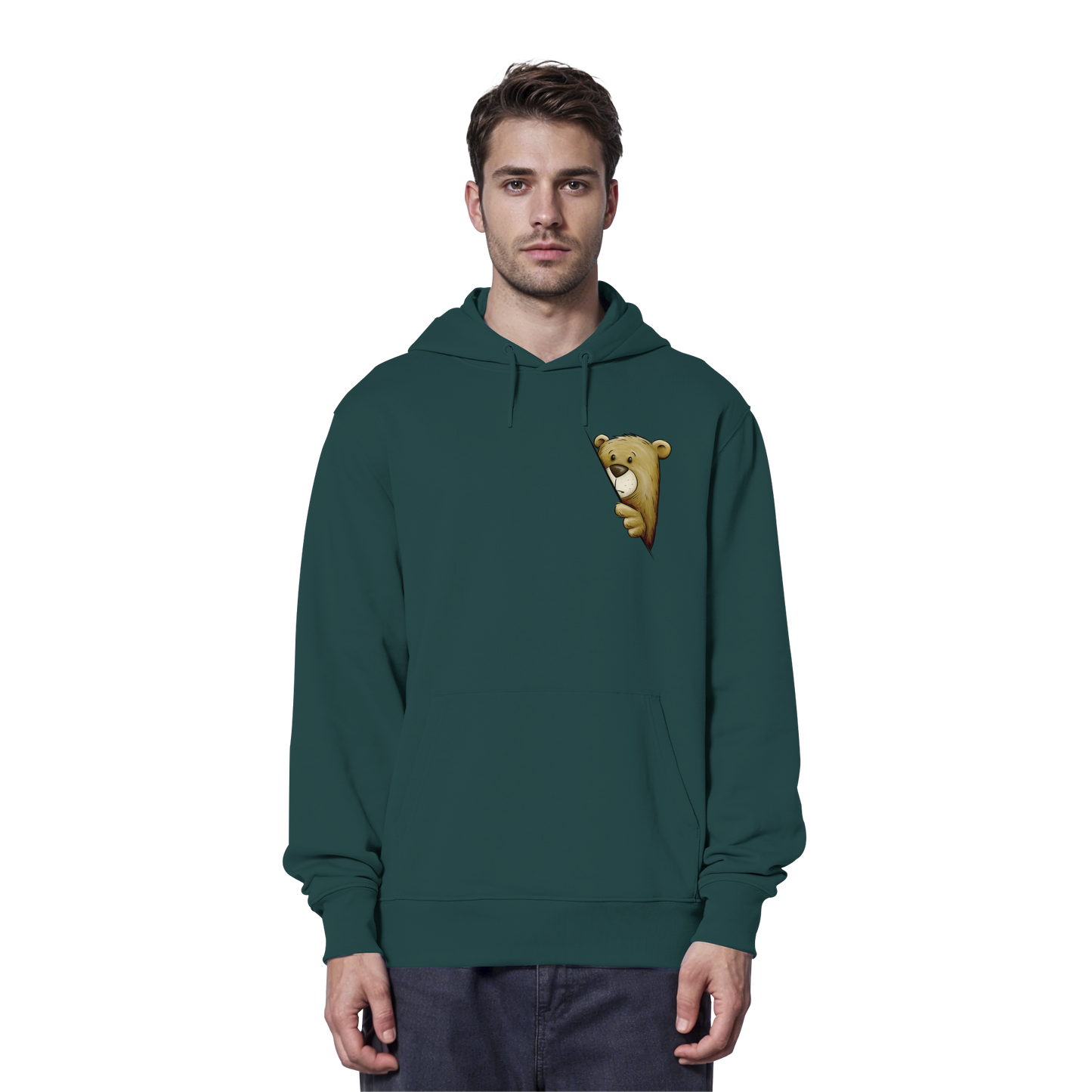 Funky Bär Illustration - Organic Hoodie