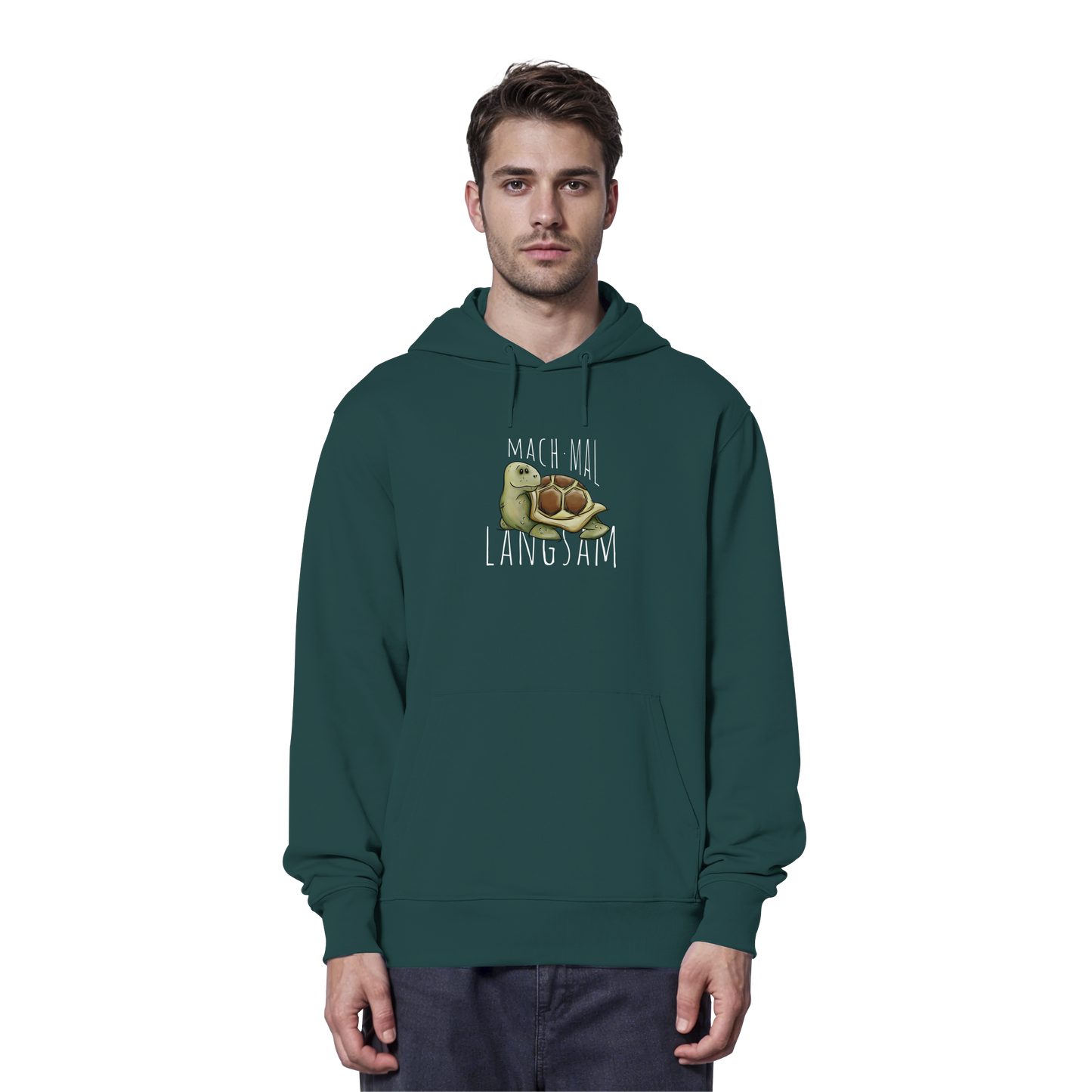 Mach mal langsam Schildkröte - Organic Hoodie