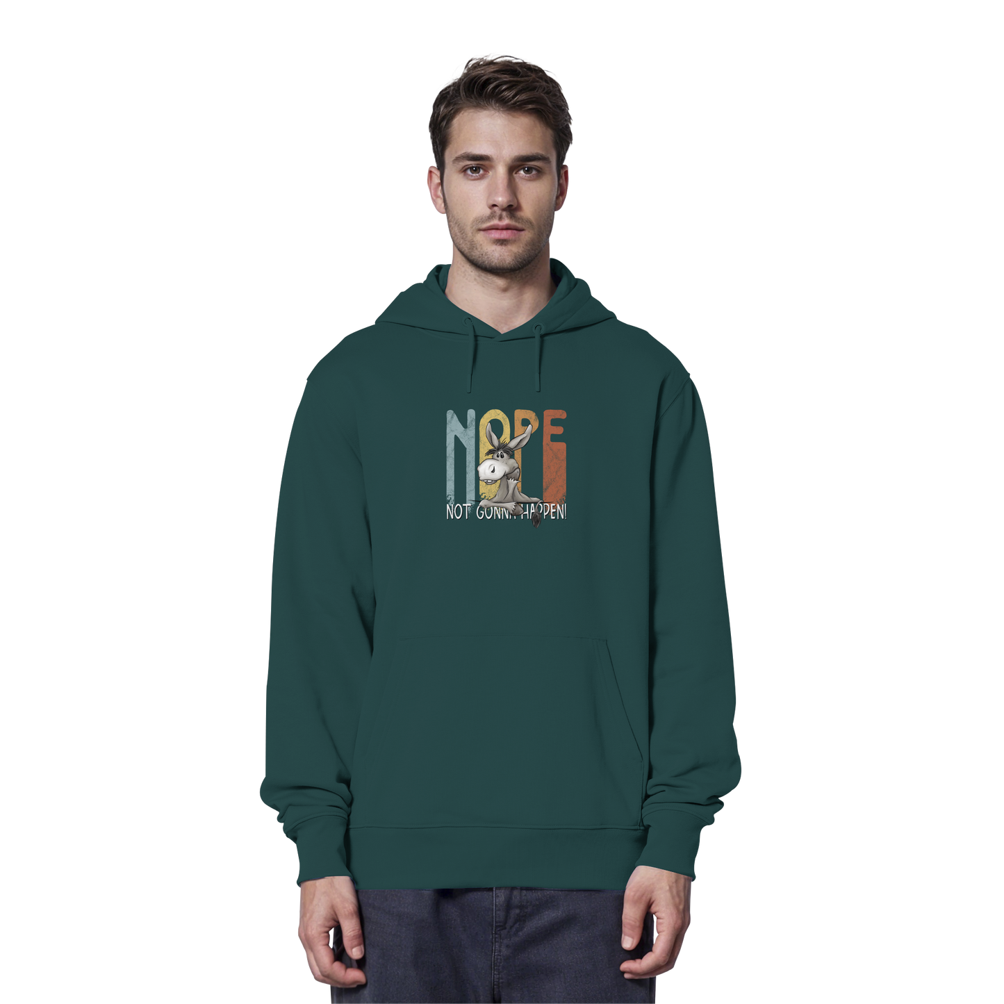 Nope | bockiger Esel - Organic Hoodie